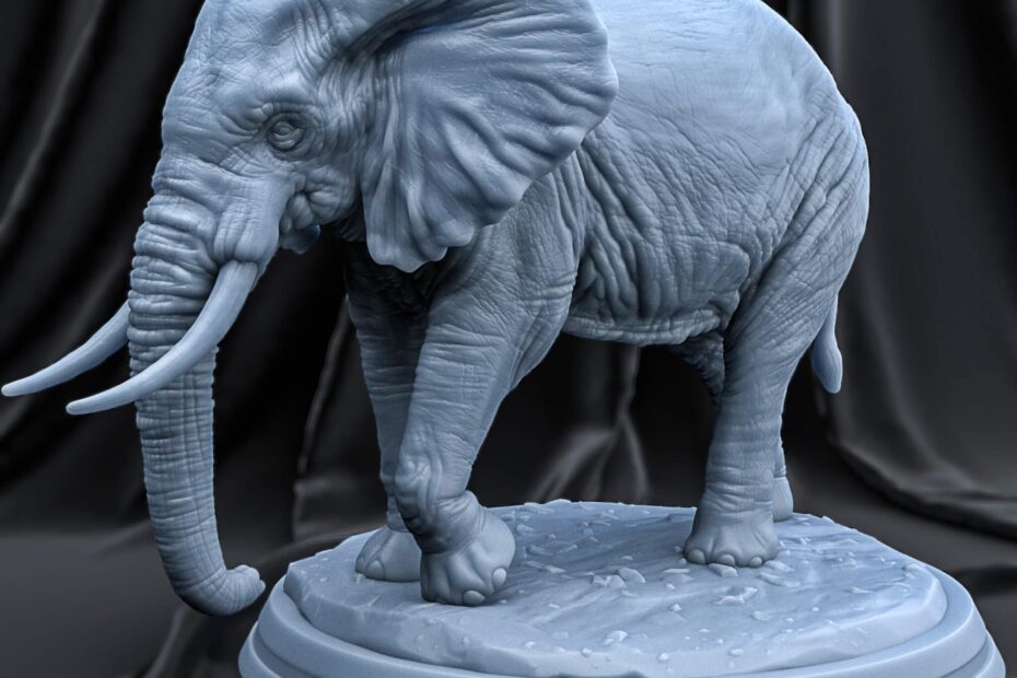 Elephant 3D Print Model By Ydstudio96