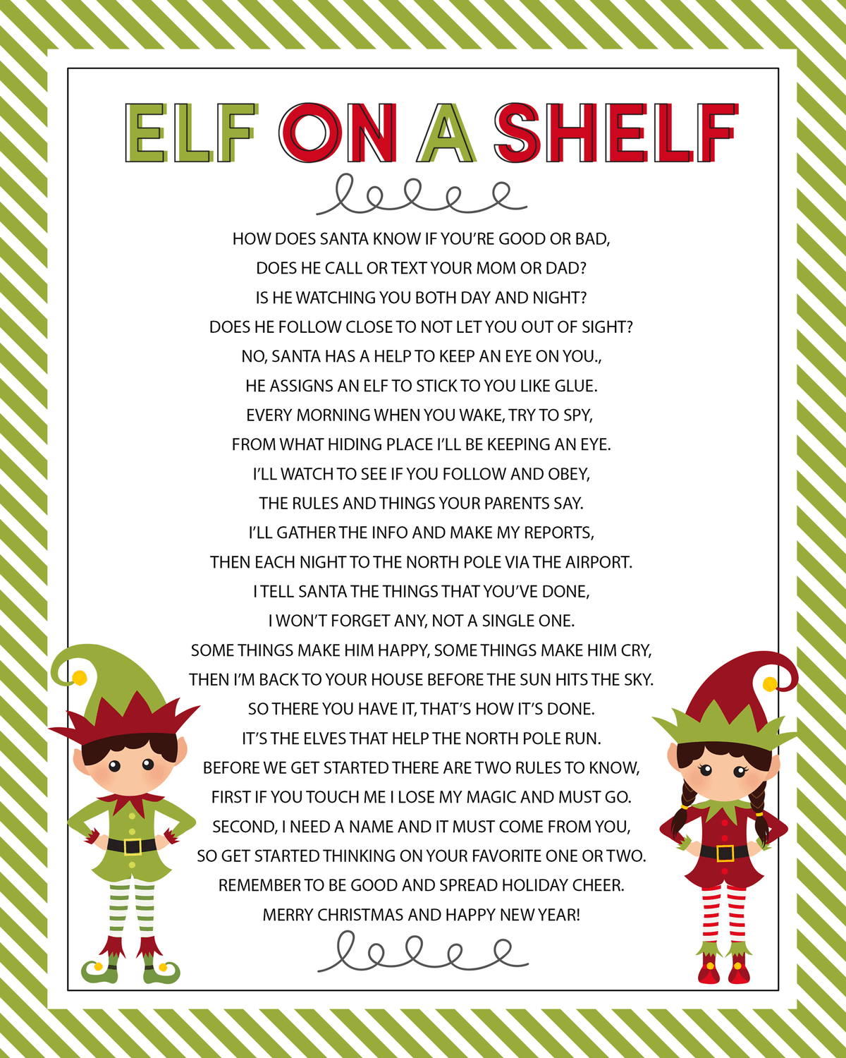 Elf On The Shelf Arrival Letter Poem Let s DIY It All With 