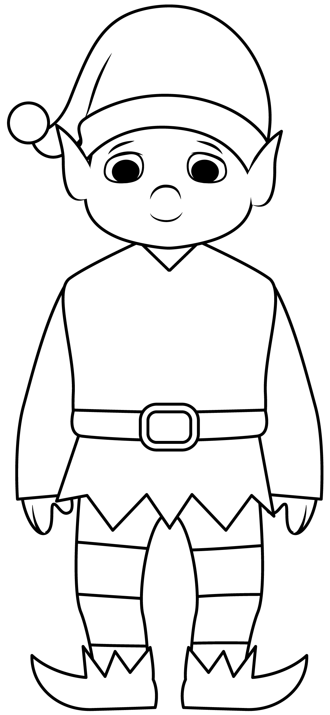 elf template printable