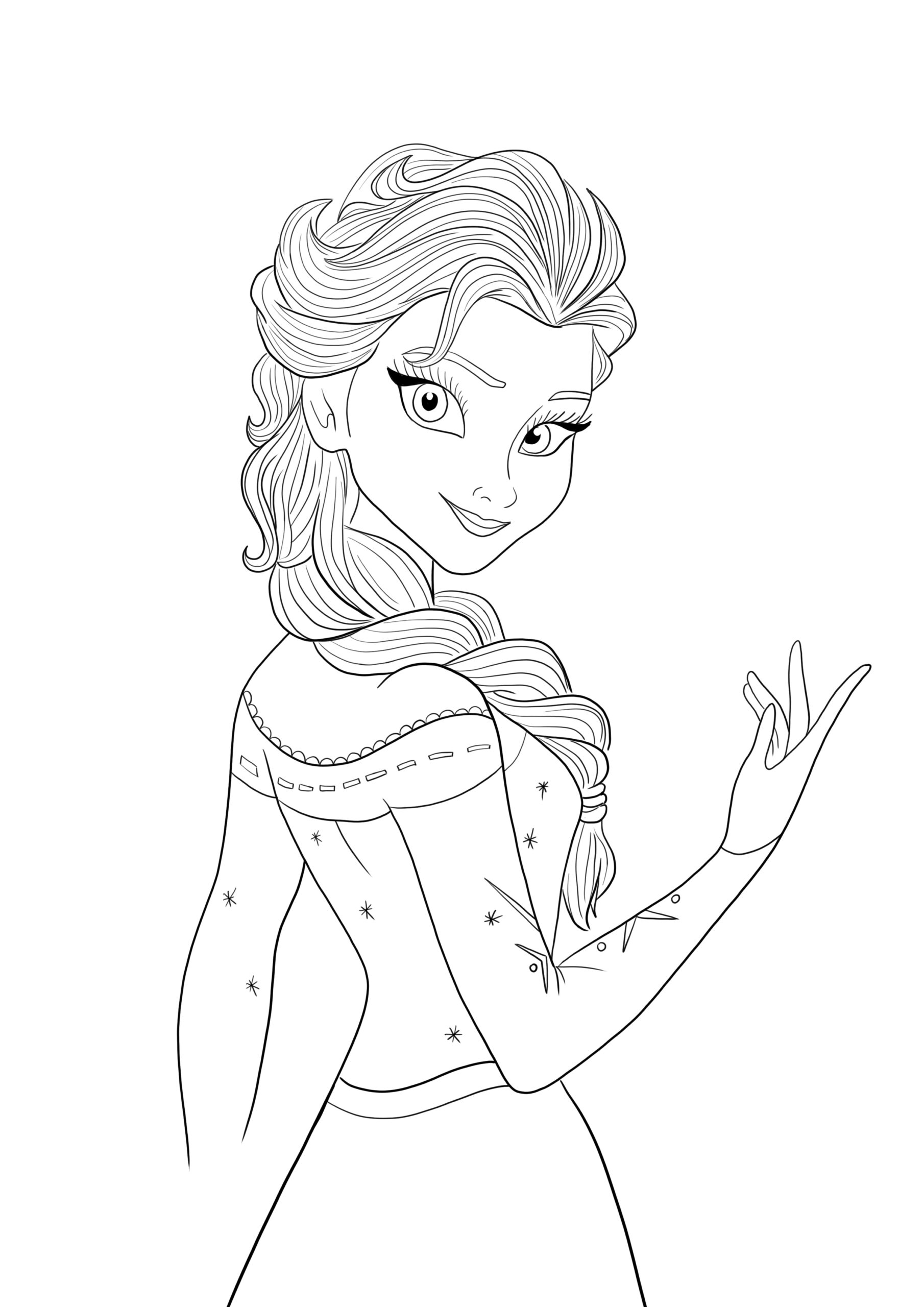 free printable frozen movie coloring pages