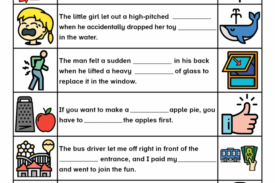 English For Kids Step By Step Homophones Worksheets And Posters