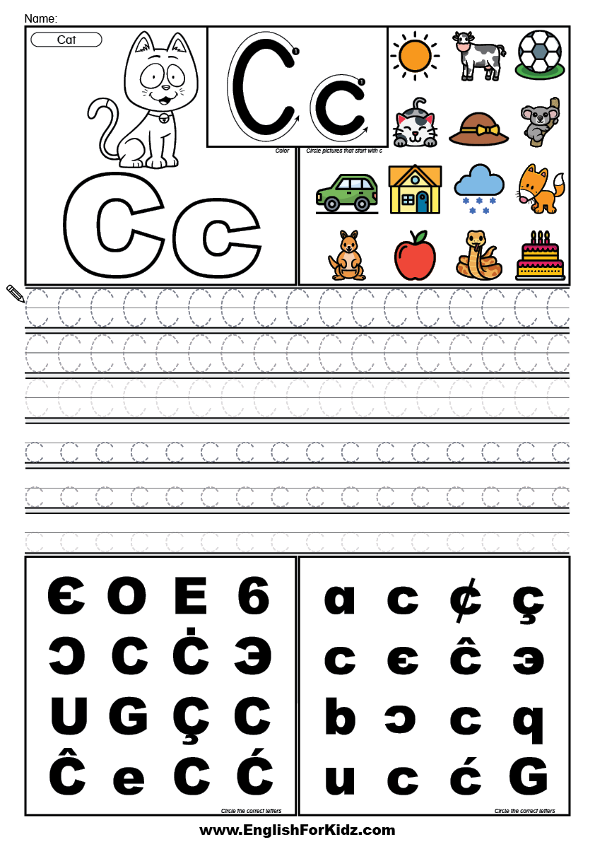 abc tracing printable