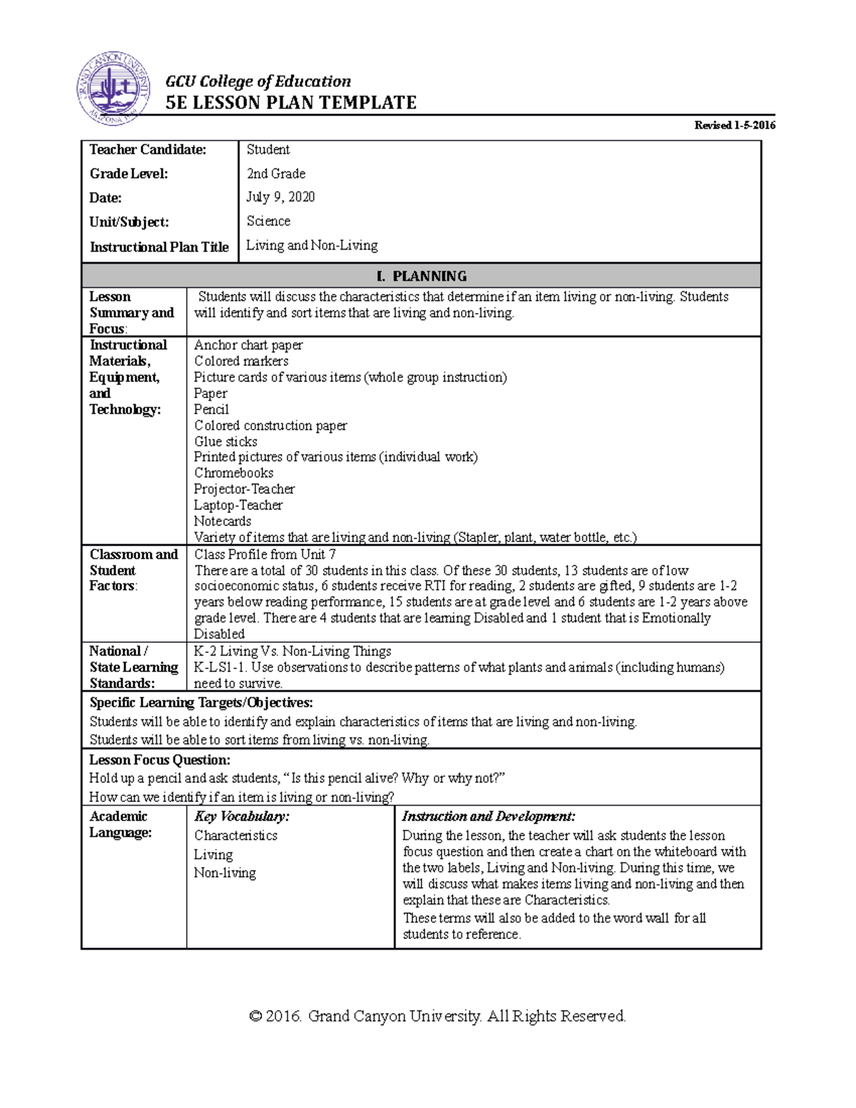 marzano lesson plan template