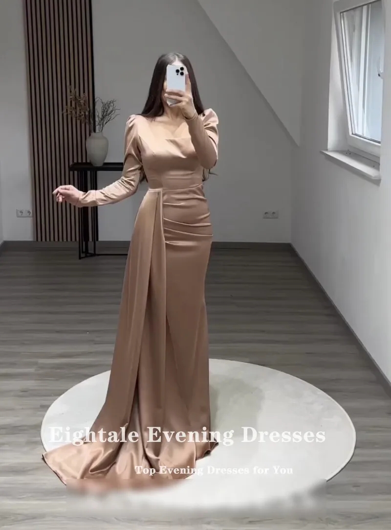 Evening Gowns Champagne Dresses For Wedding Guests Eightale Formal 