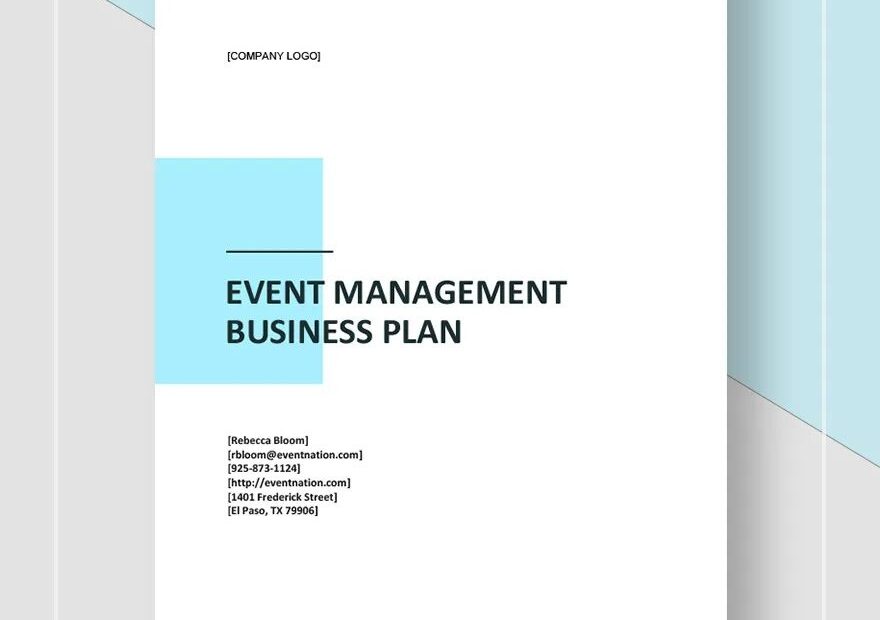 Event Management Business Plan Template In Word Pages Google Docs Download Template