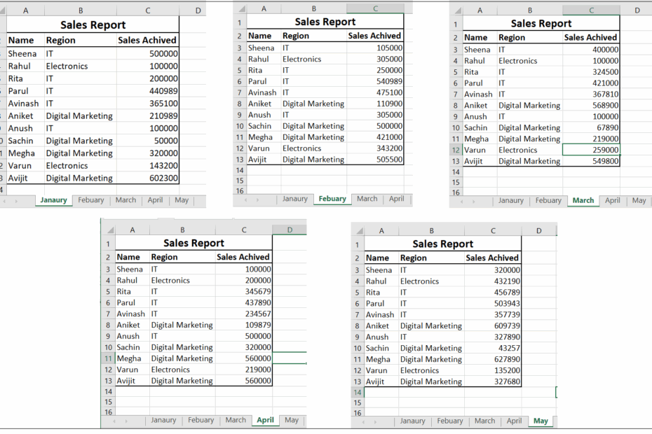 Excel Combine Data From Multiple Worksheets Tabs Into One Master Tab Tutorial Worksheets Library