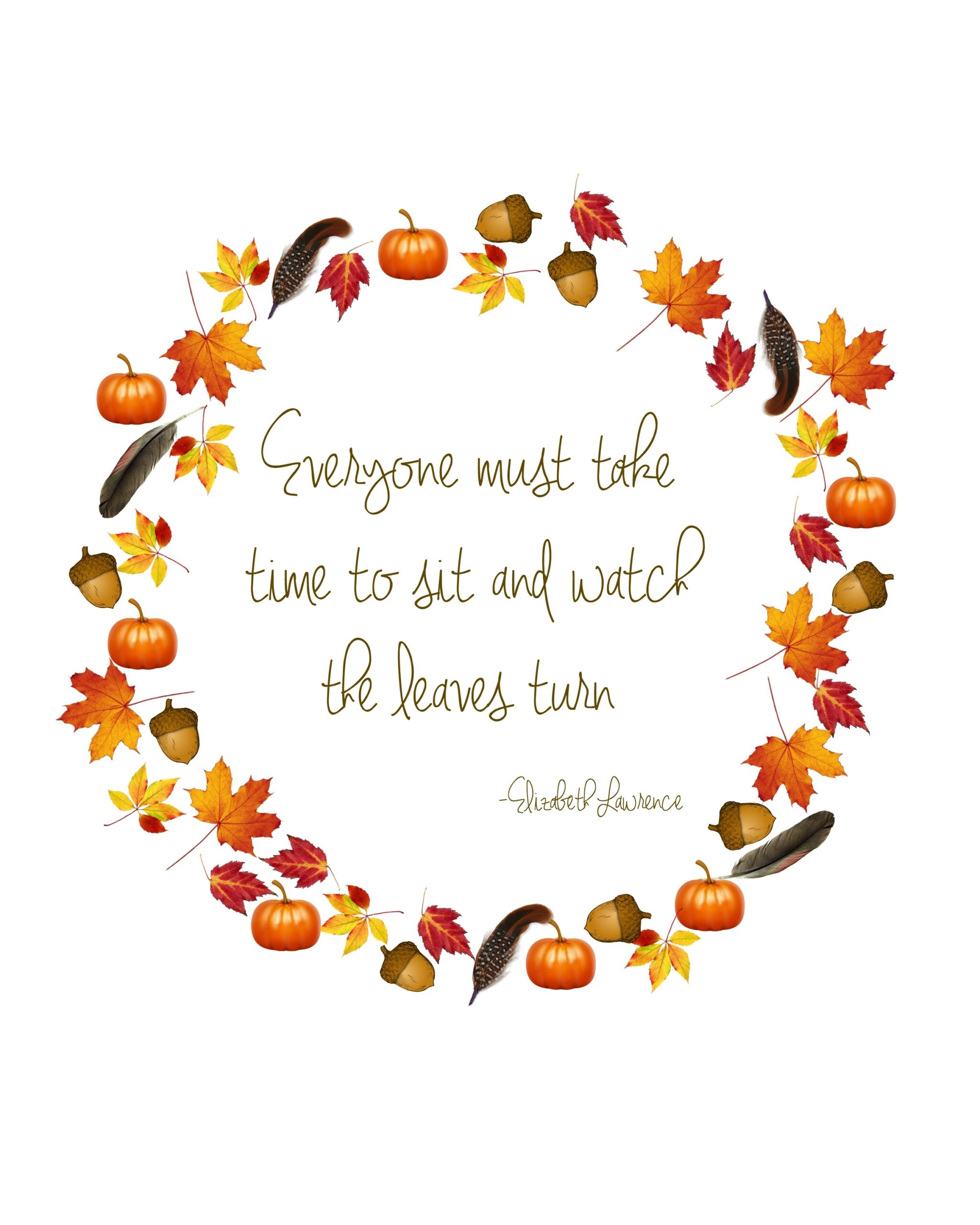 fall decor printables