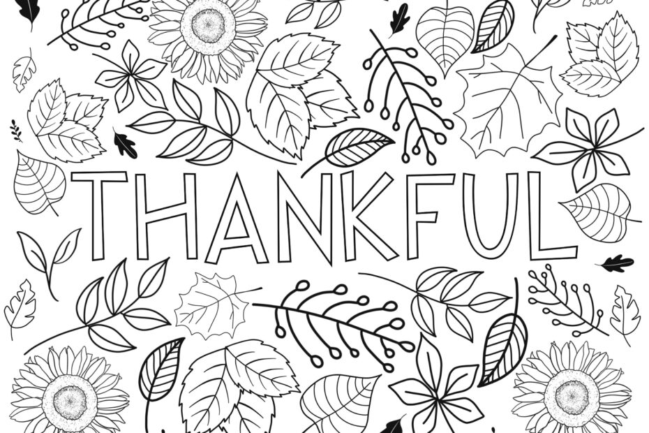 Fall Coloring Page thankful Autumn Time Instant Download And Print To Color easy To Color Fall Page fall Leaves Coloring Printable Page Etsy Australia