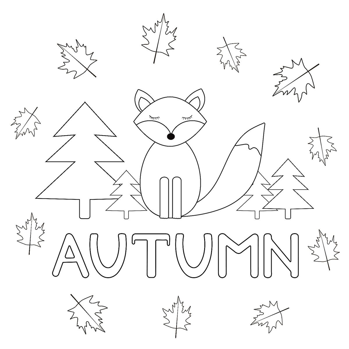 fall printable coloring pages