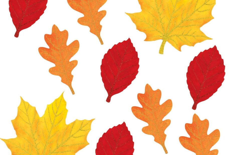 Fall Leaves Pattern Printable Printable Party Favors