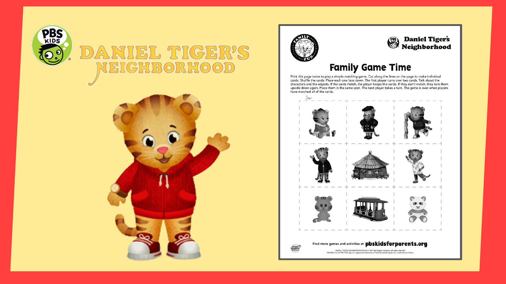 Family Activities Daniel Tiger s Neighborhood PBS LearningMedia