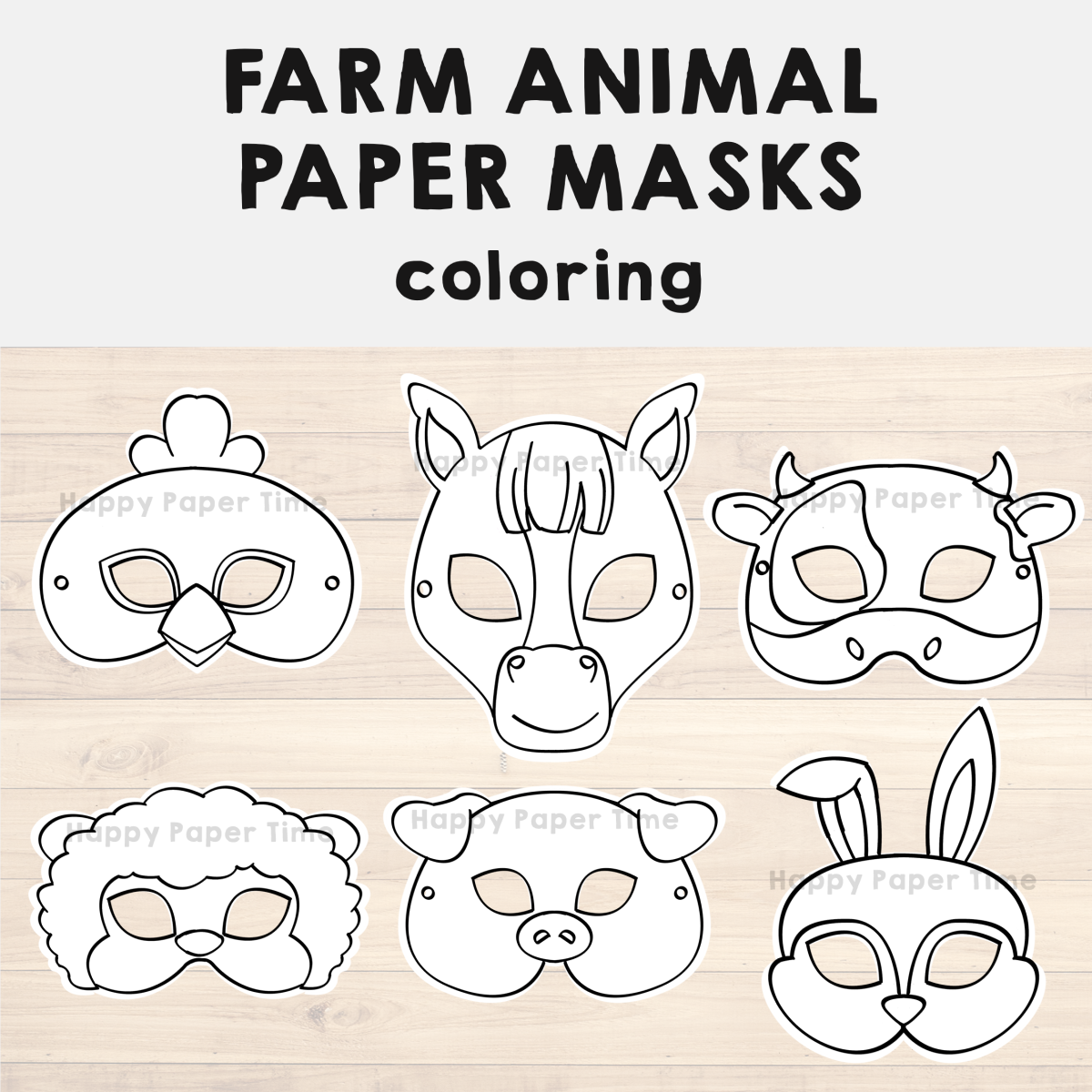animal mask printable