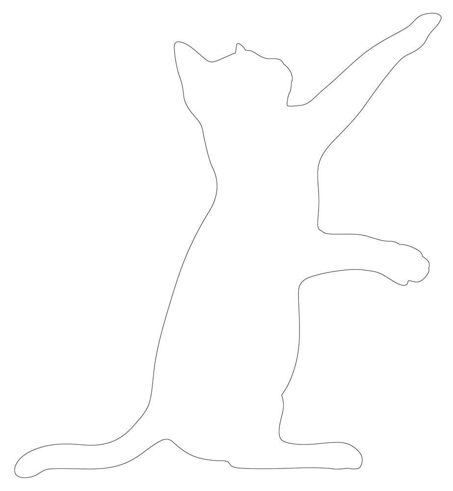 Fat Cat Template Printable Cat Outline