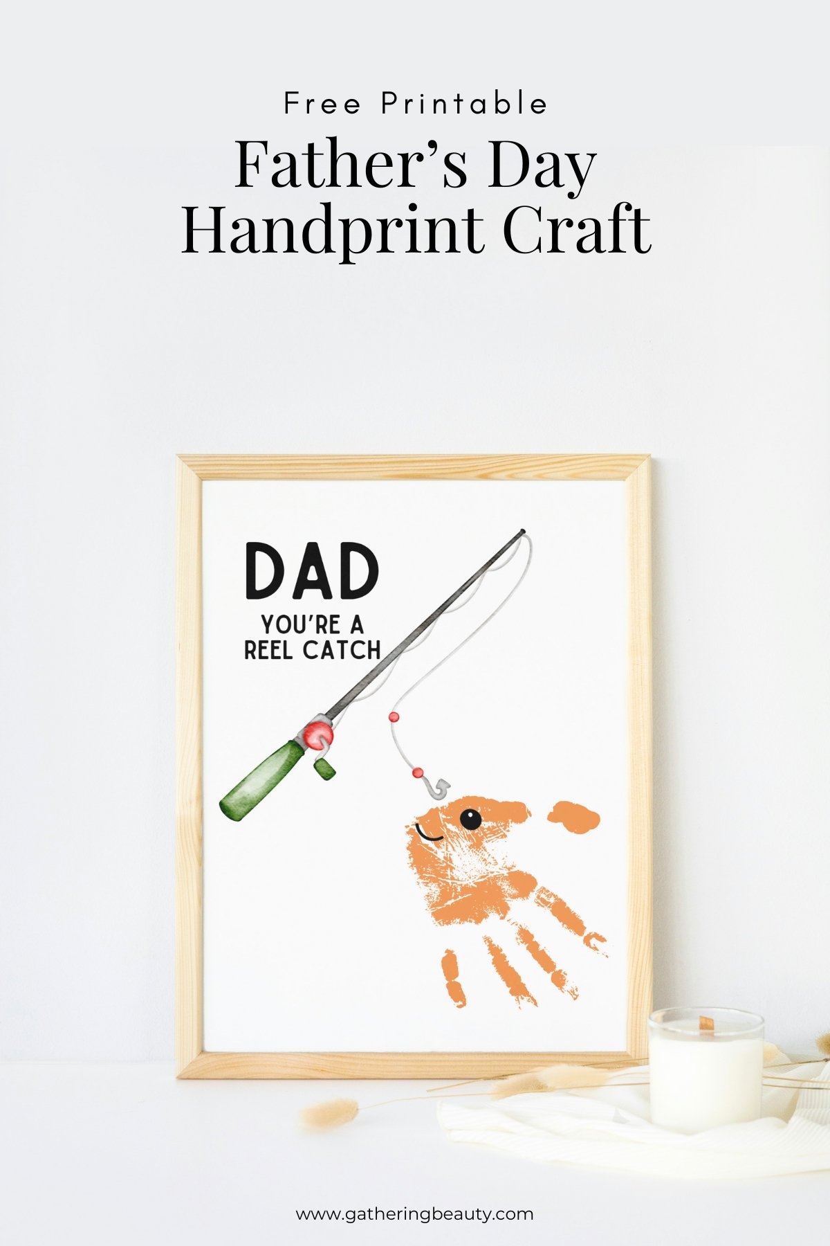Father s Day Handprint Art Craft Gathering Beauty