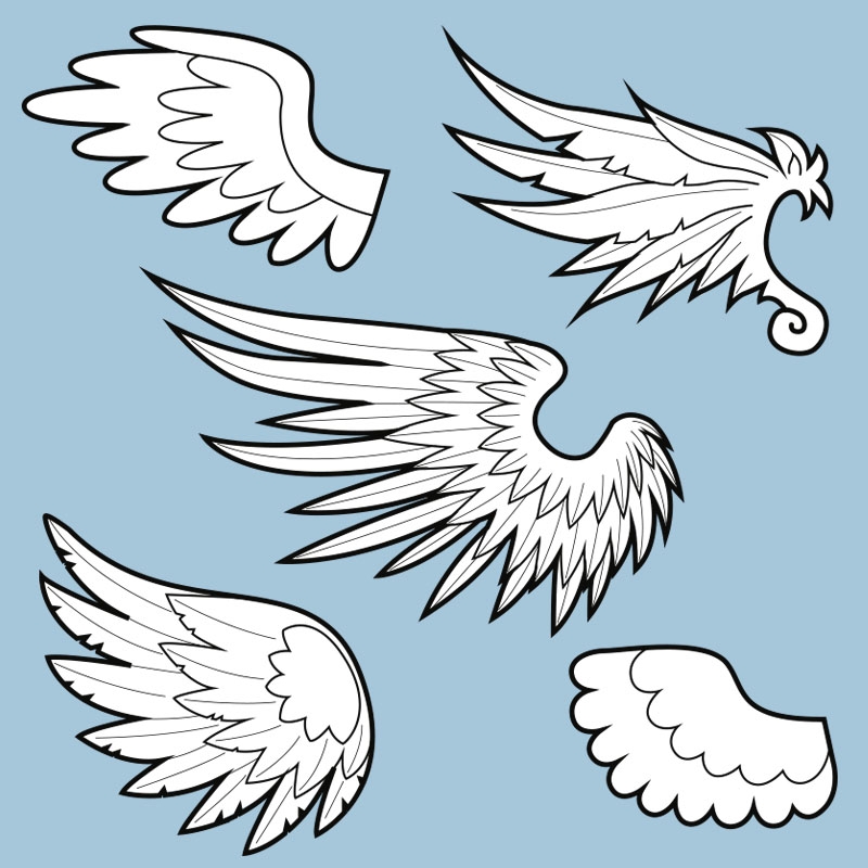 printable wing template