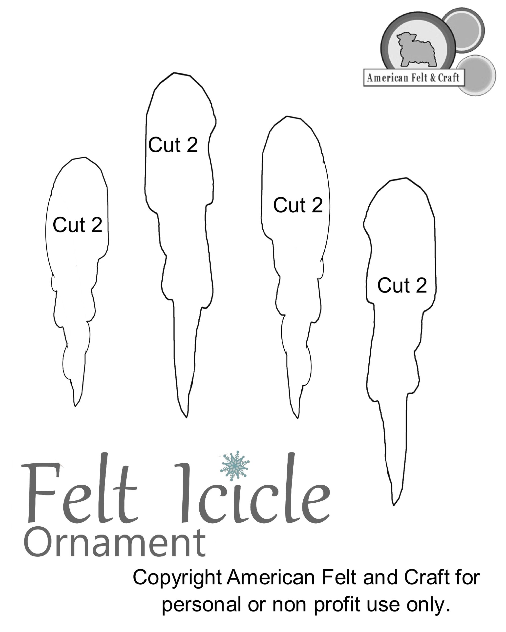 Felt Icicle Christmas Ornament American Felt U0026 Craft Blog