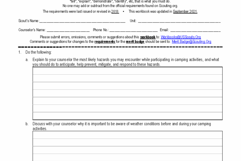 First Aid What To Do First Aid Merit Badge Workbook This