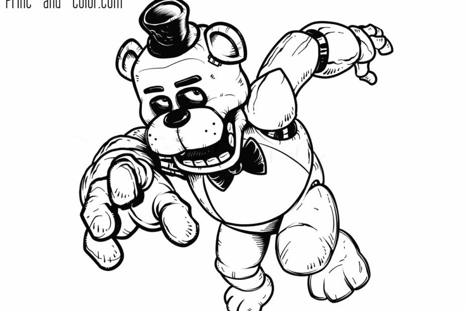 Five Nights At Freddy s Coloring Pages Print And Color