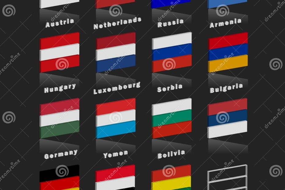 Flags Of The Countries Of The World Country Flags Of Three Colors