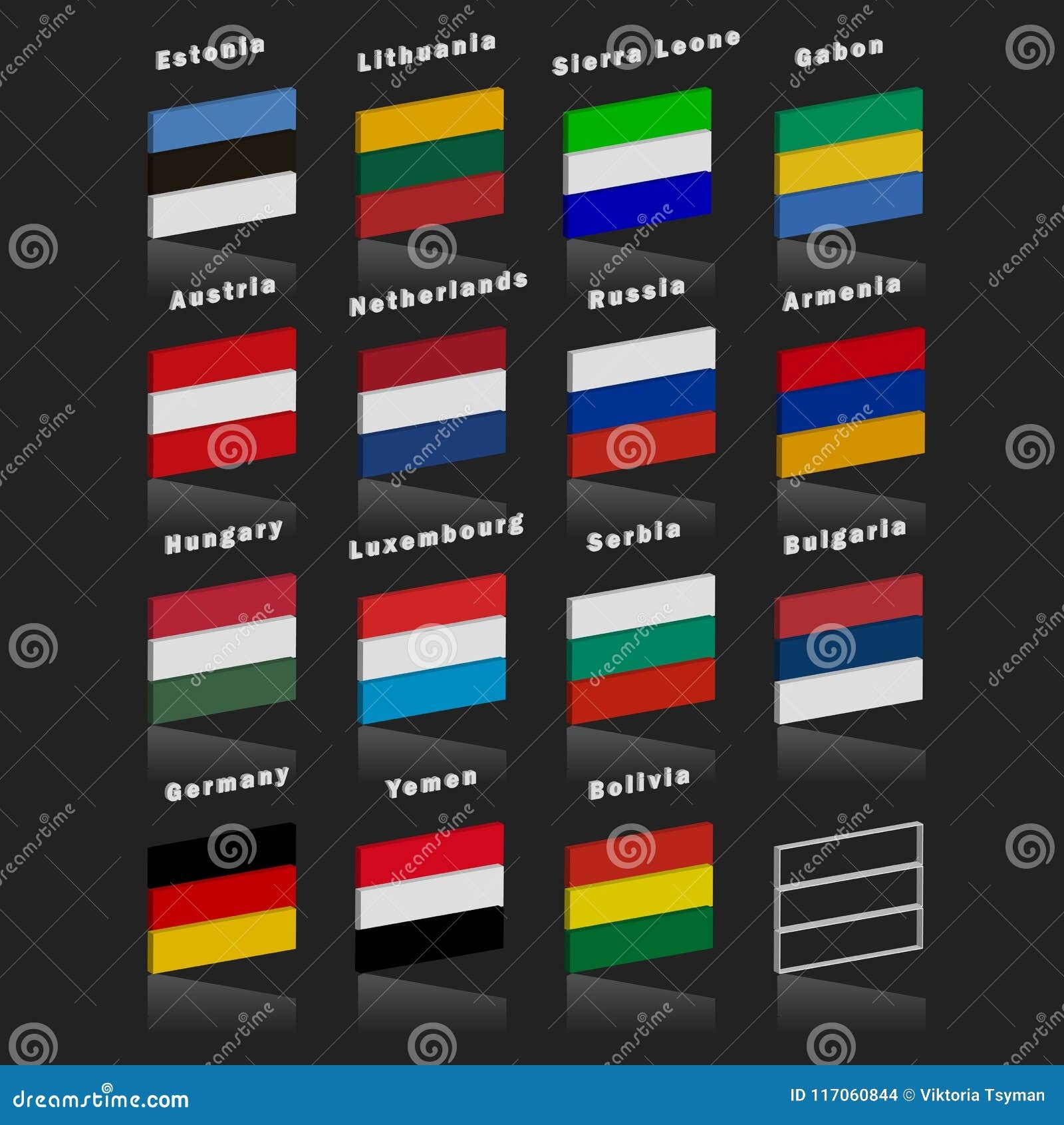 Flags Of The Countries Of The World Country Flags Of Three Colors 