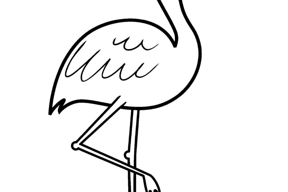 Flamingos Coloring Pages For Kids