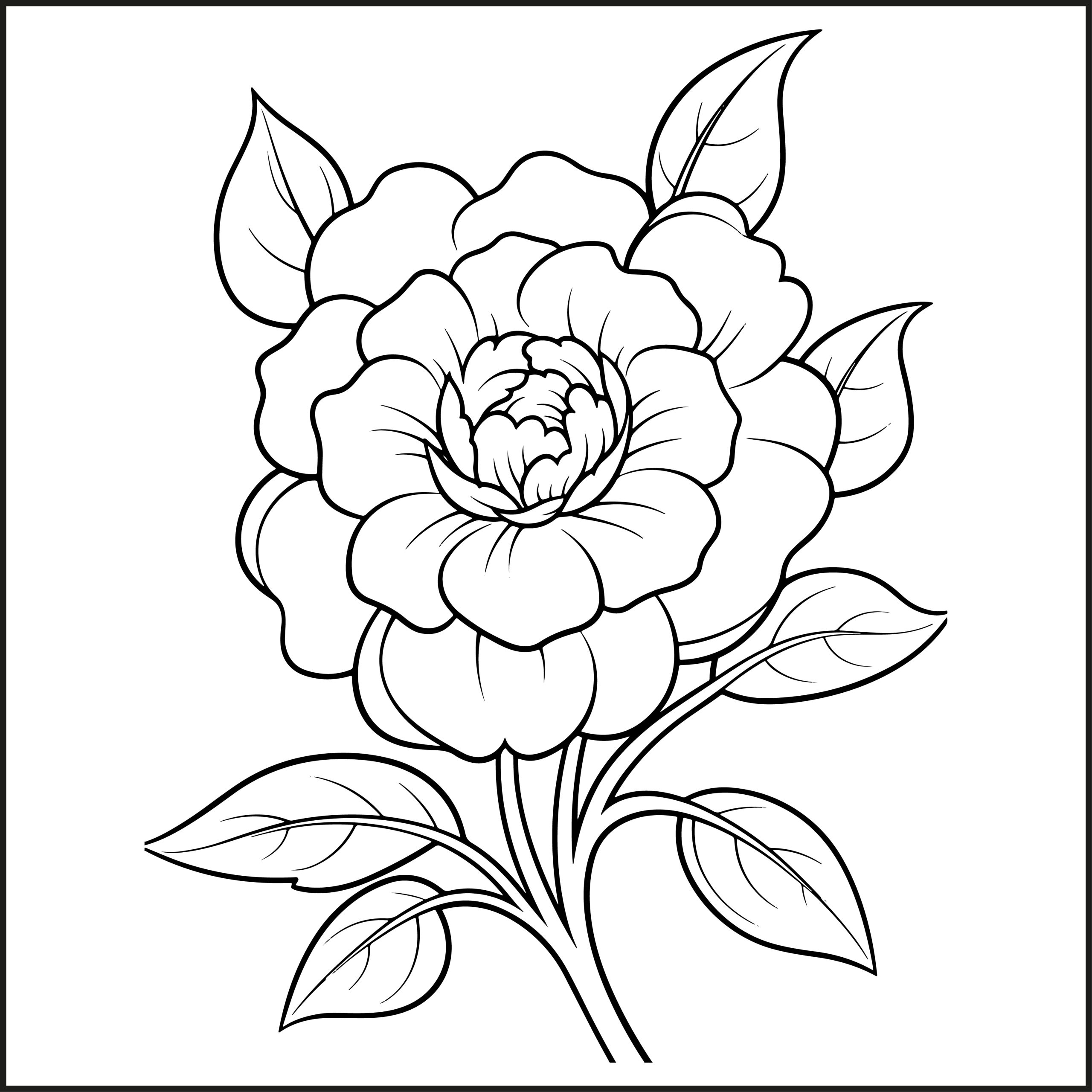 Flower Coloring Book For Adults Flower Coloring Pages For Adults 