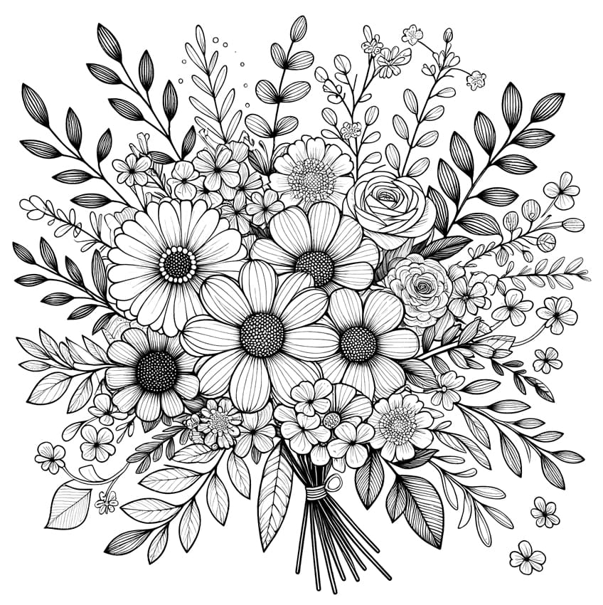 Flower Coloring Pages 57 Gorgeous Motifs To Print And Color