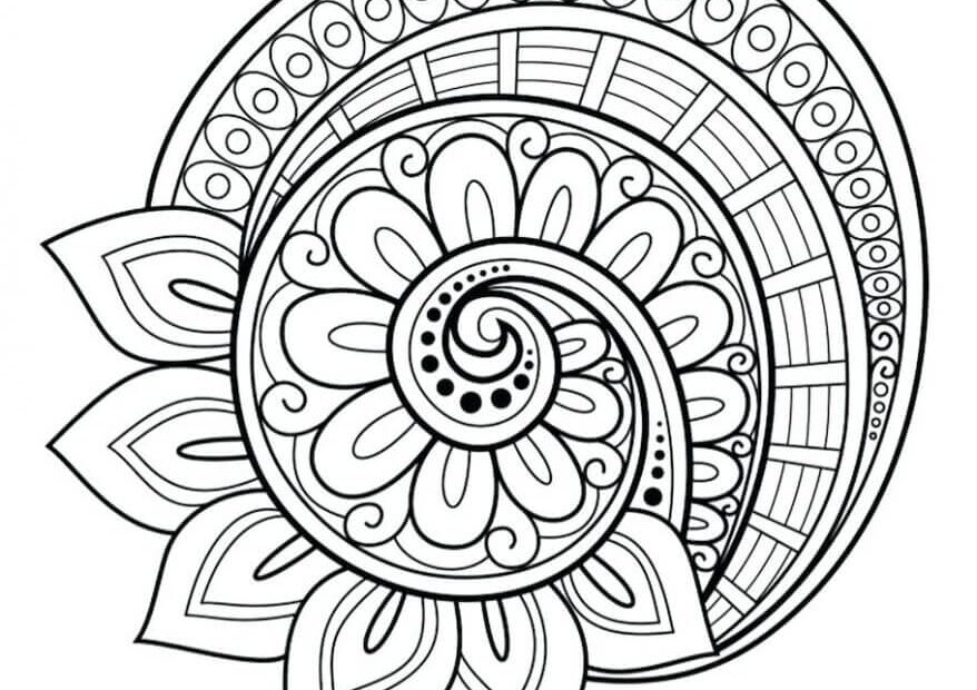 Flower Mandala Coloring Pages Printable Coloring Pages FREE