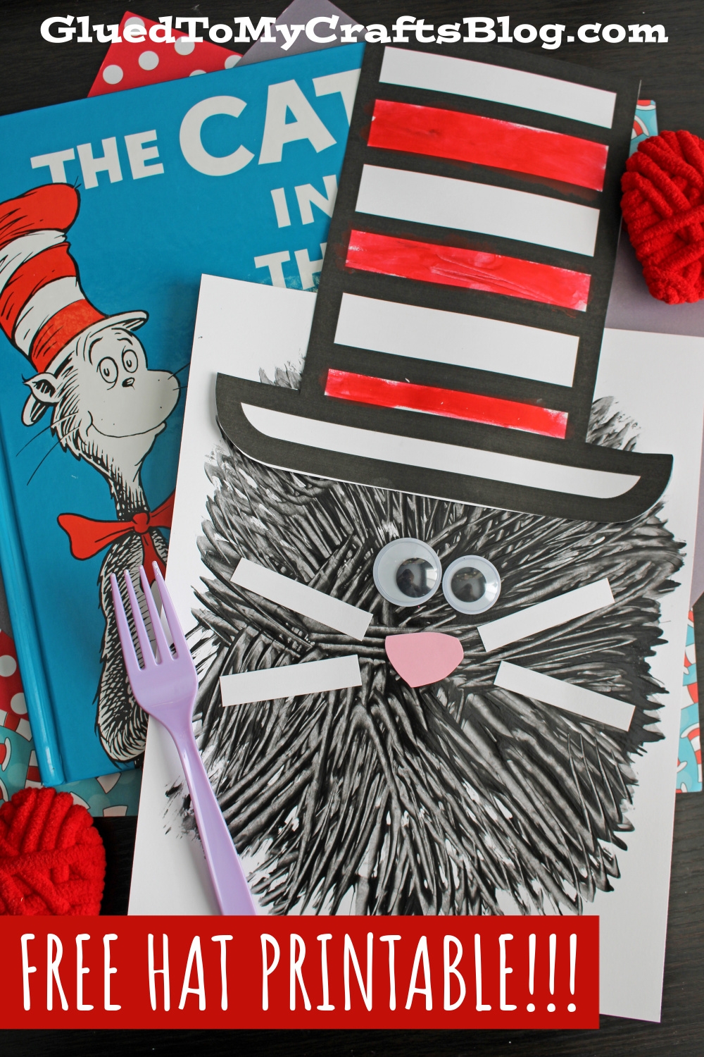 cat in the hat template free printable