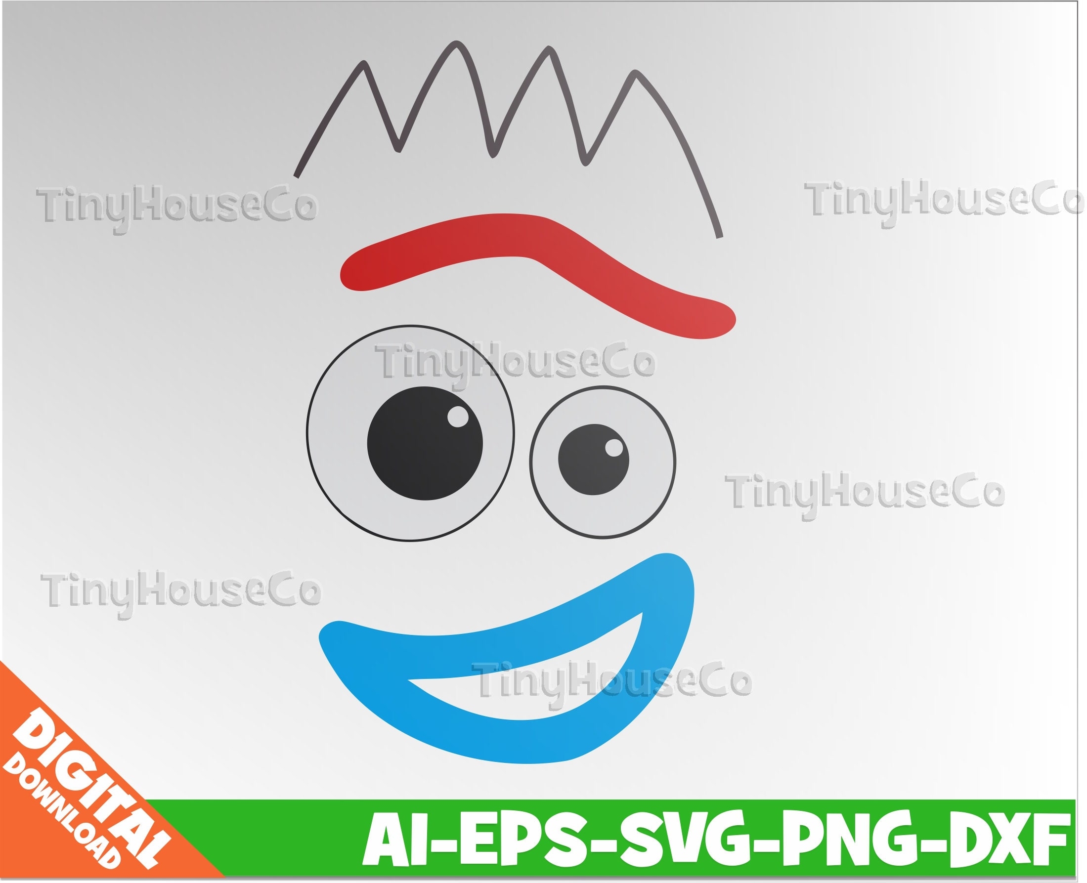Forky Face Svg Toy Story 4 Svg Eps Dxf Png Cutfiles Forky Cutfile Cricut