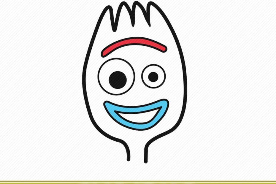 Forky toy Story cricut forky Svg toy Story 4 forky Outline toy Story Svg png forky Clipart Etsy