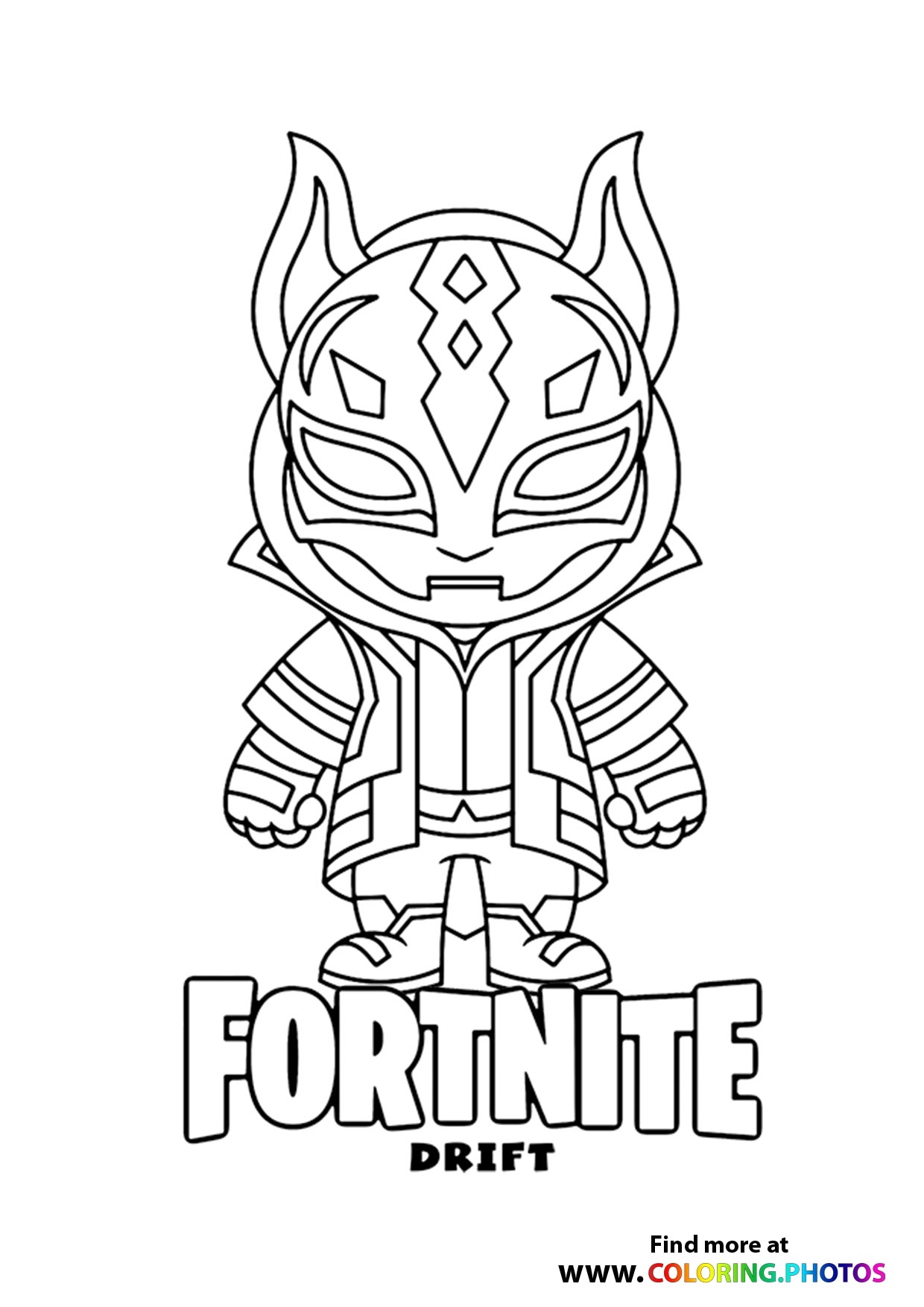 Fortnite Drift Coloring Pages For Kids