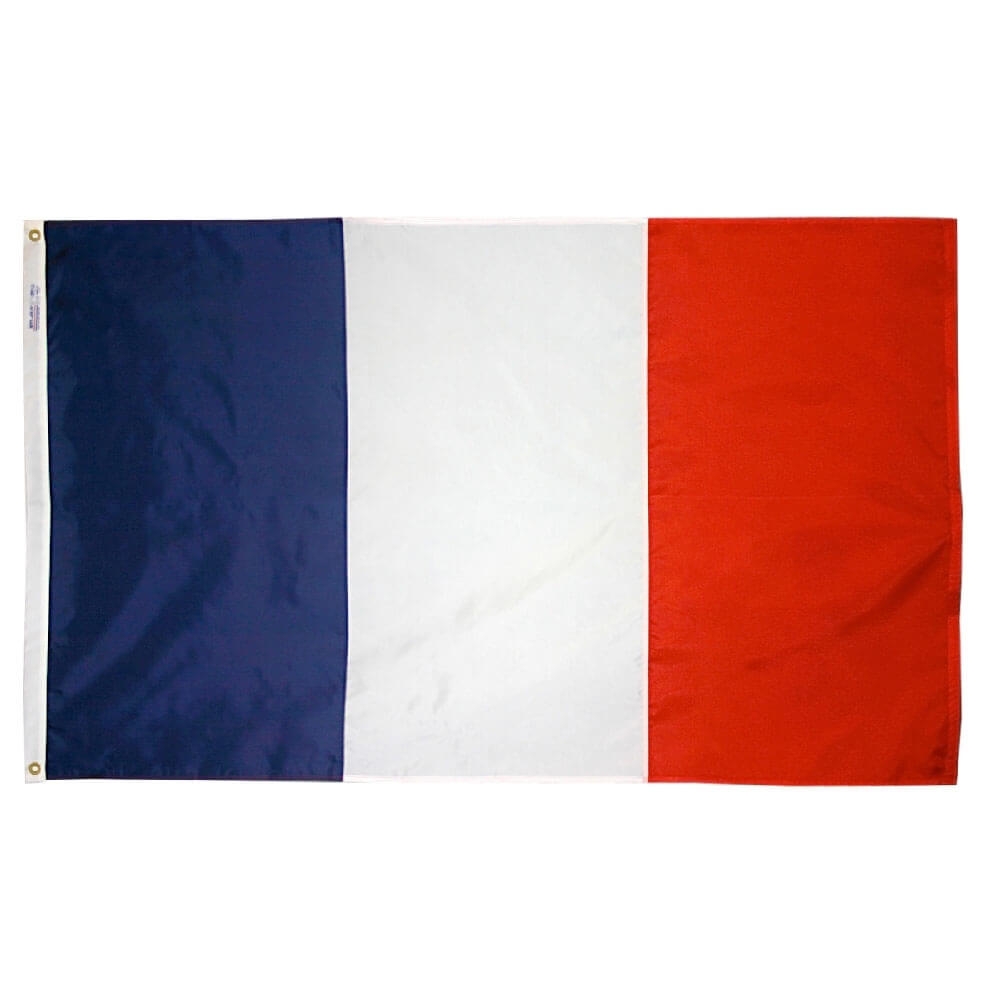 France Nylon Flag 12 In X 18 In 