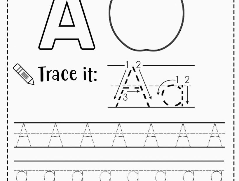 FREE Alphabet Tracing Worksheets For Preschoolers Worksheets Library