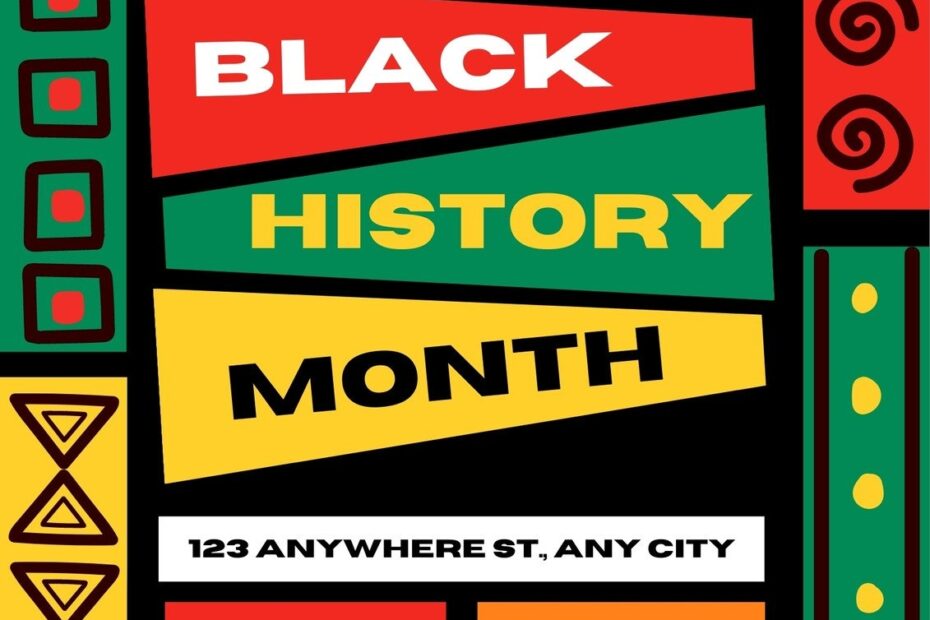 Free And Customizable Black History Month Templates