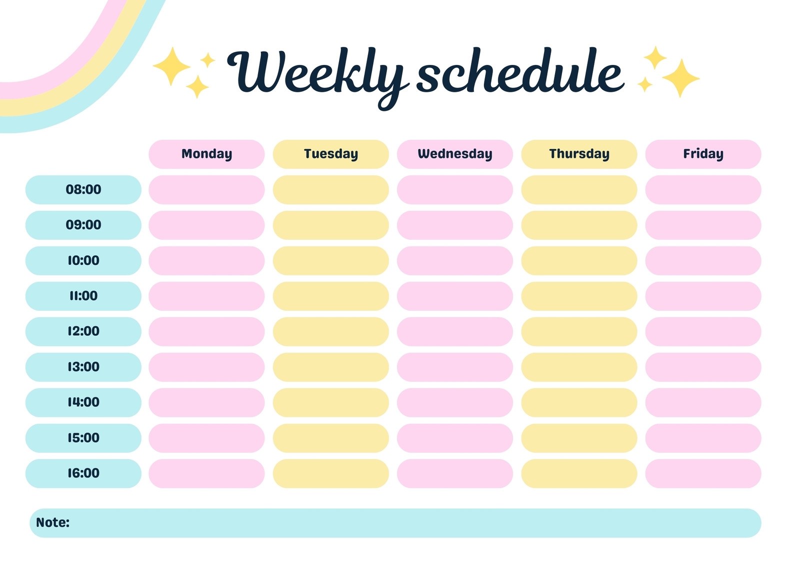 Free And Customizable Schedule Templates Canva