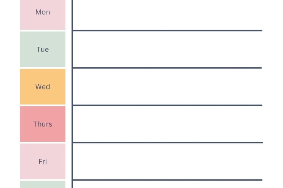 Free And Customizable Weekly Planner Templates Canva