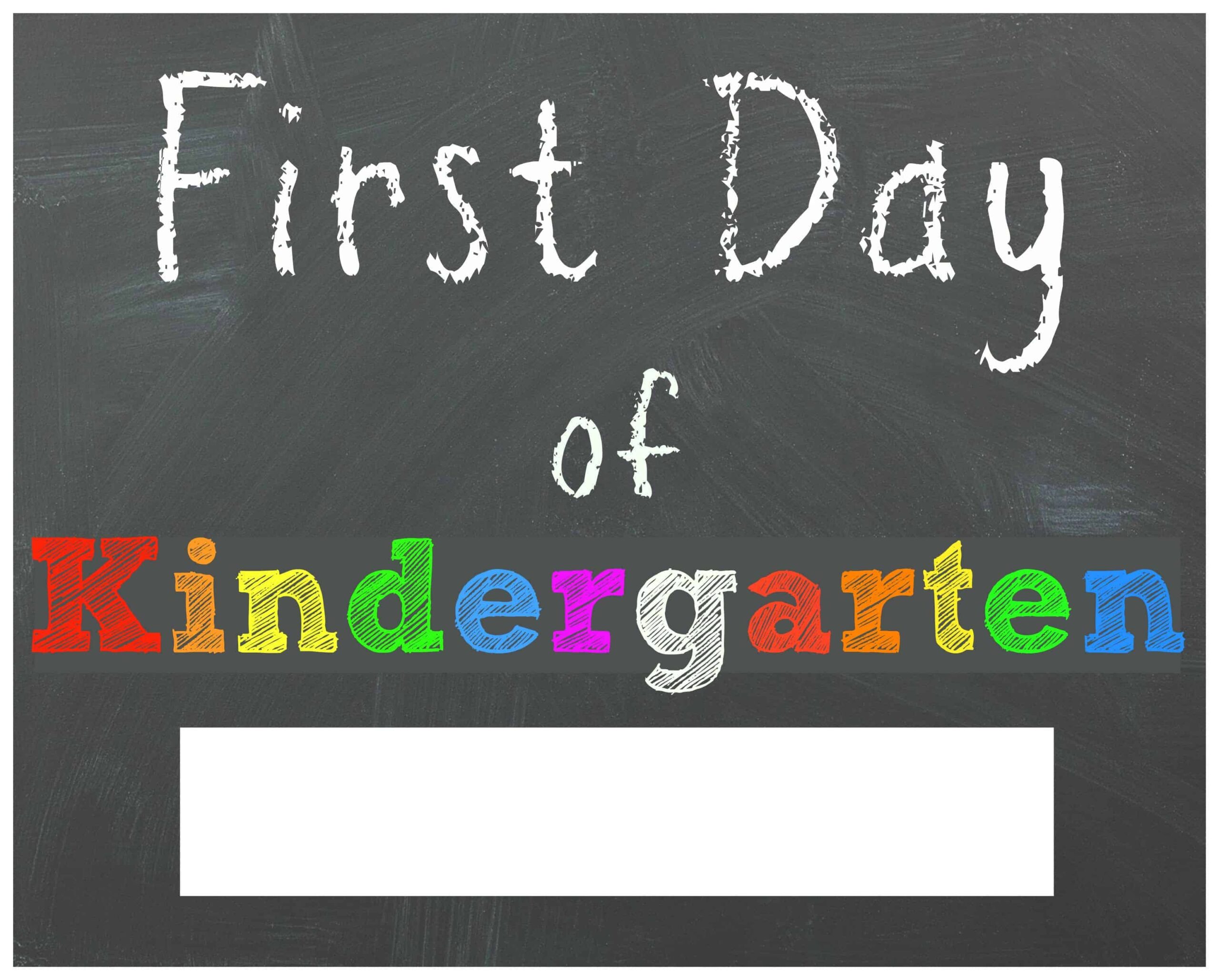 FREE Back To School Printable Chalkboard Signs For First Day Of 