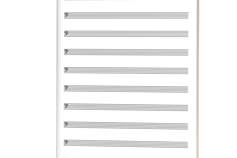 FREE Bass Clef Manuscript Paper Bass Staff Paper