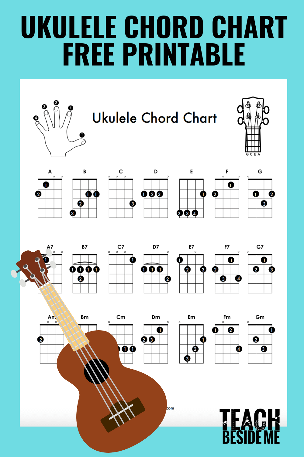 free printable printable blank chord charts for 3sting shovel guitar