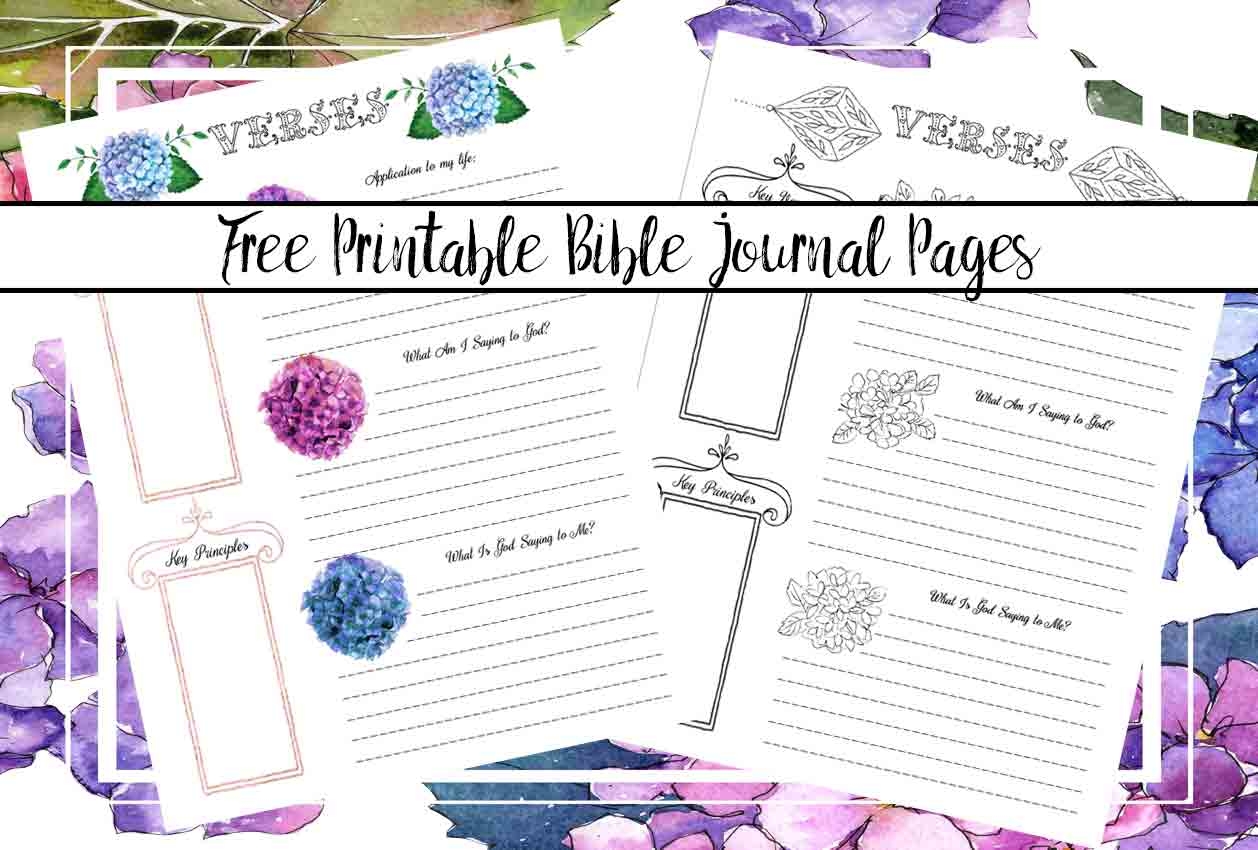 free bible journaling printables