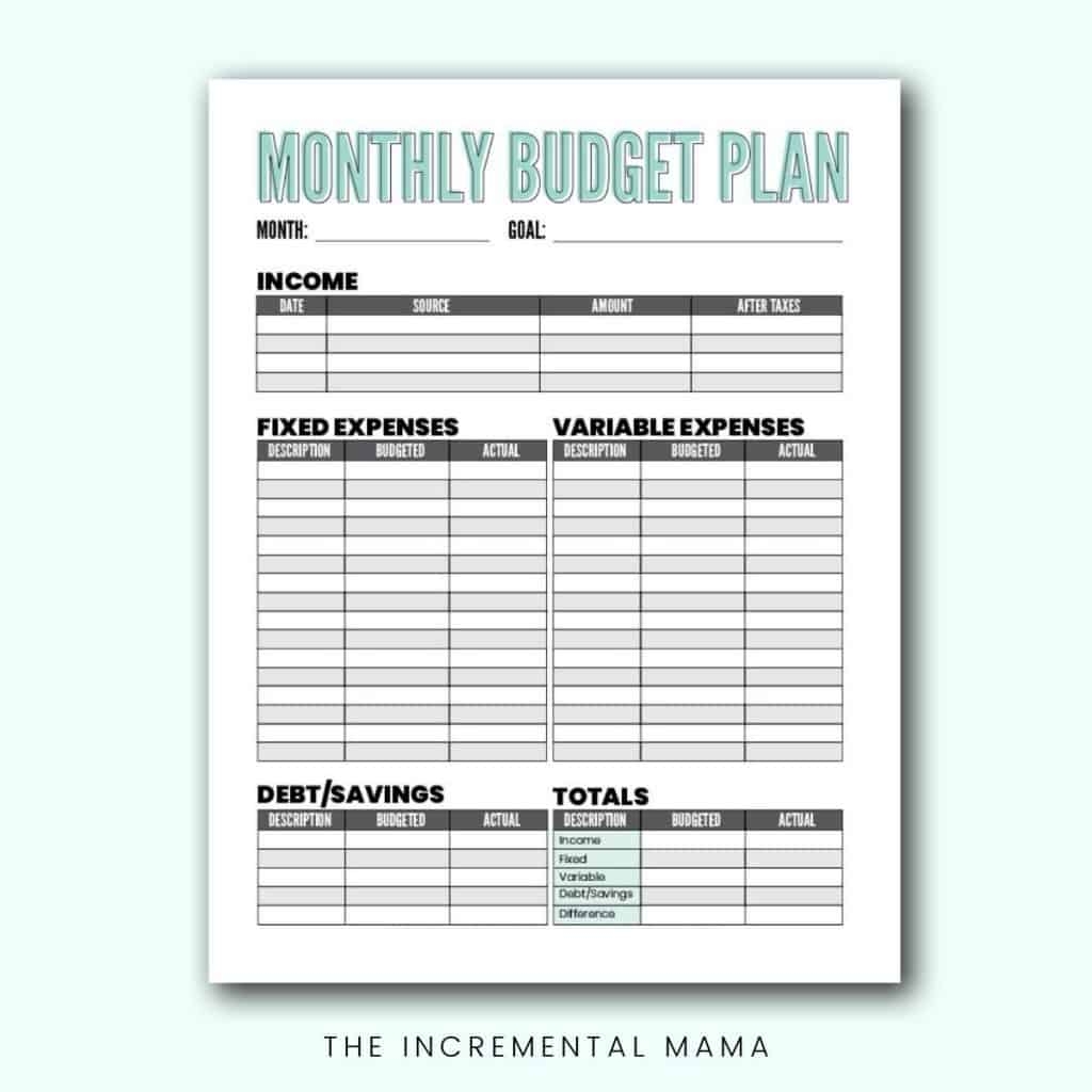 budgeting worksheets free