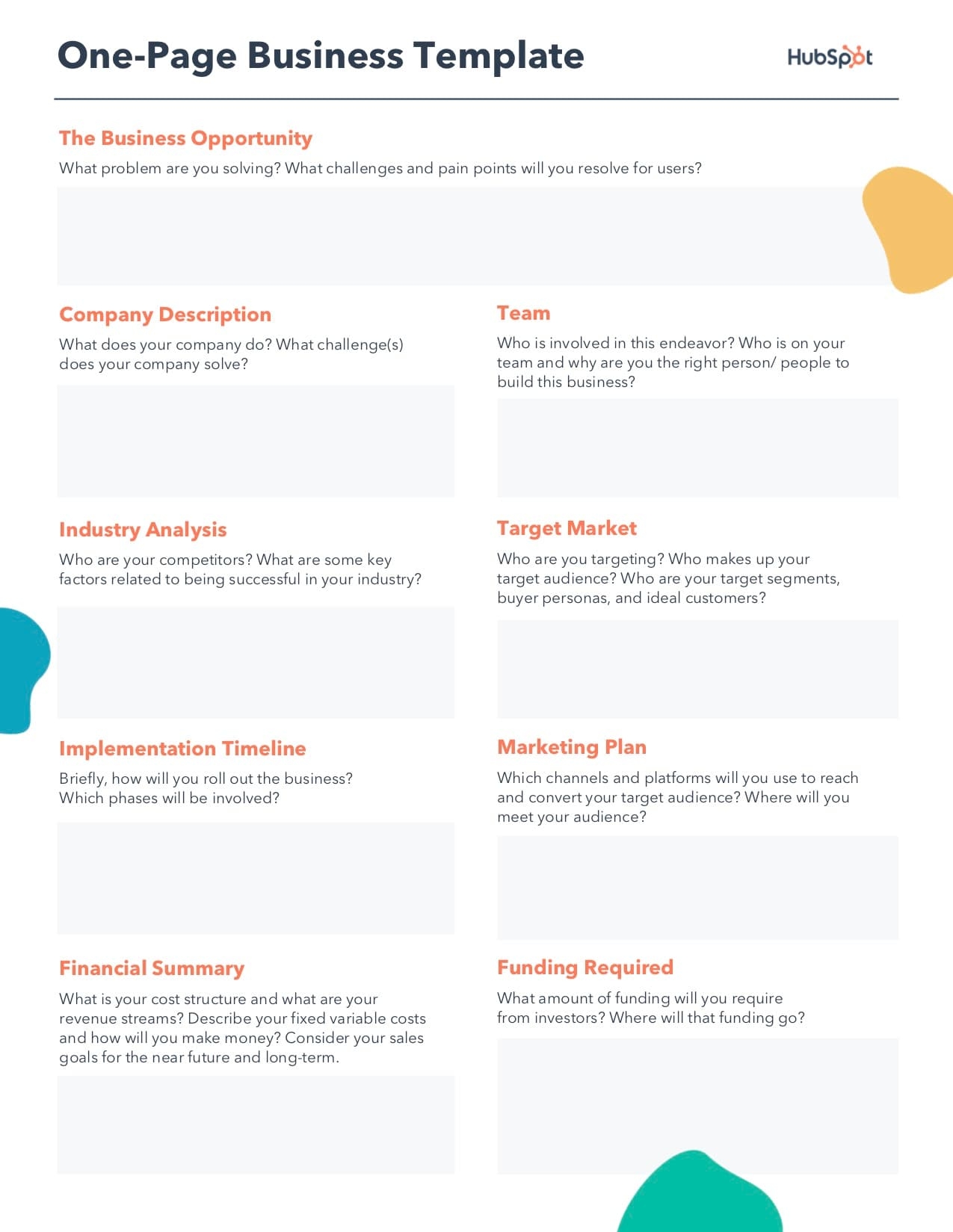 editable business plan template