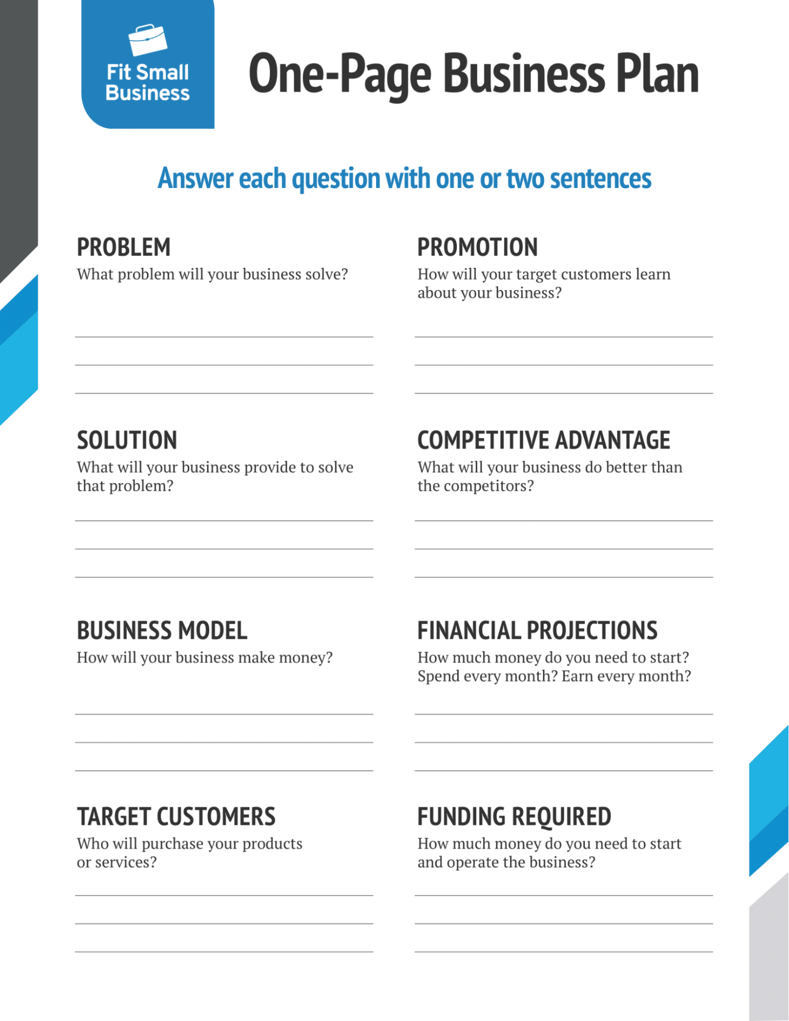 Free Business Plan Templates And Examples For Your Startup 