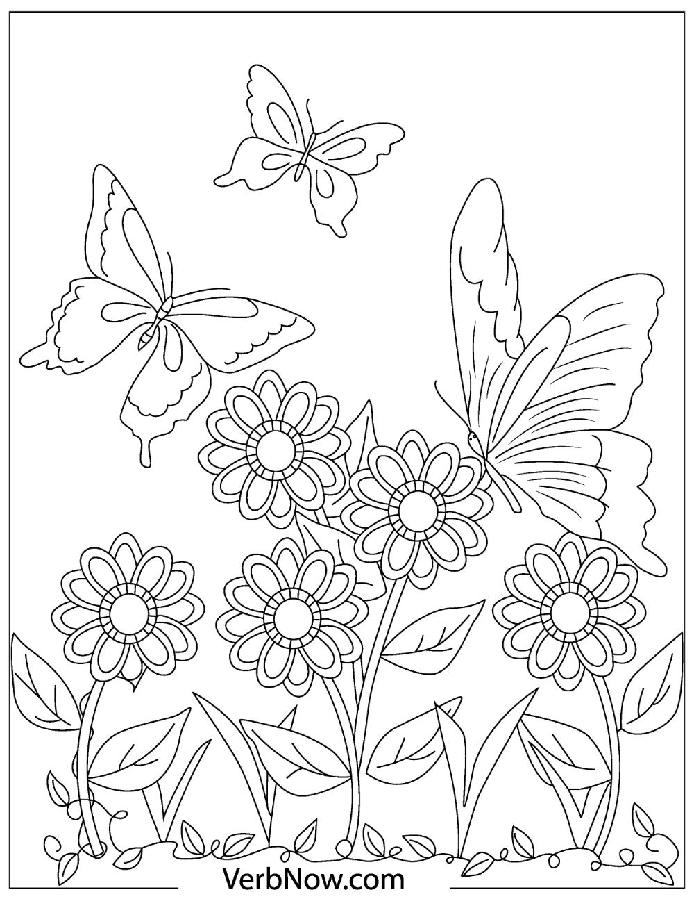free butterfly printable coloring pages