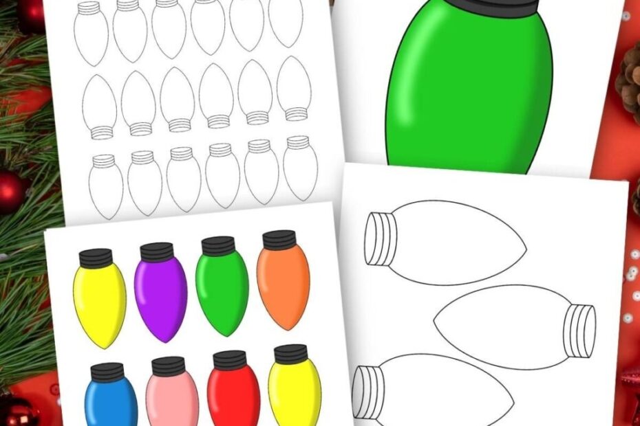 Free Christmas Light Template Printable For Crafts Garlands Etc