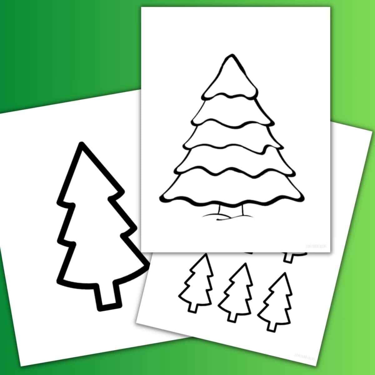 Free Christmas Tree Printable Template U0026 Coloring Pages Love Our Real Life