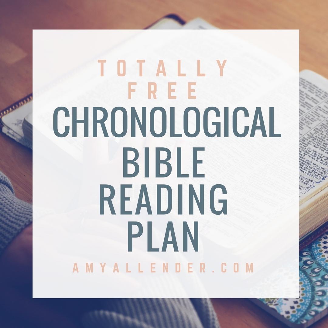 Free Chronological Bible Reading Plan Printable Bookmark
