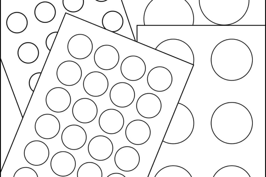 Free Circle Template Printable 12 Different Sizes The Pink Craft Box