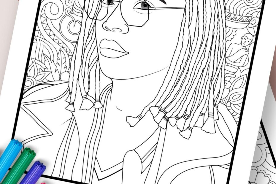 Free Colouring Pages Of People For Adults Gathering Beauty